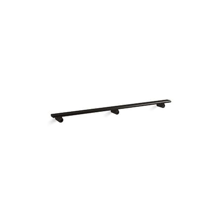 Kohler 36 in L, Anodized Aluminum, Matte Black K-97626-BL